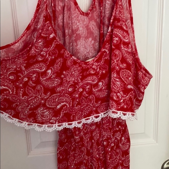 Red romper - Picture 3 of 4